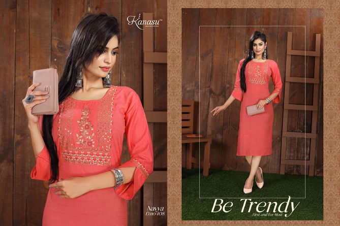 Navya By Kanasu 101-108 Designer Kurtis Catalog